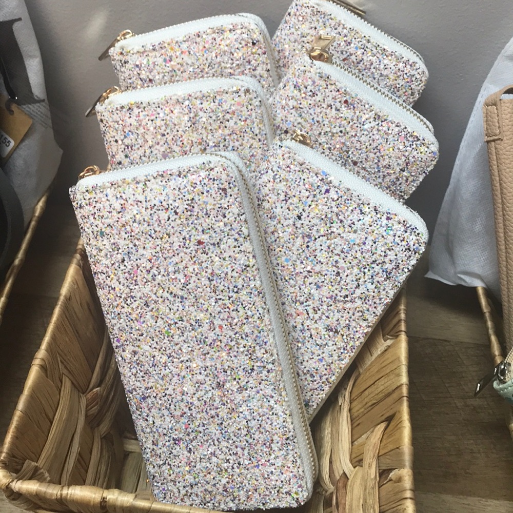 Glitter wallets
